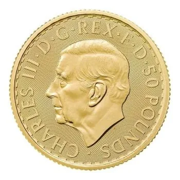 1/2 Unze Goldmünze Großbritannien 2026 - Britannia | Motiv: König Charles ( Charles III. )