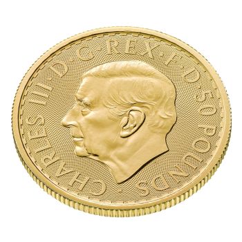 1/2 Unze Goldmünze Großbritannien 2026 - Britannia | Motiv: König Charles ( Charles III. )