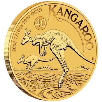 1/10 Unze Goldmünze Australien 2026 - Känguru ( 40. Jahrestag - 40th Anniversary )