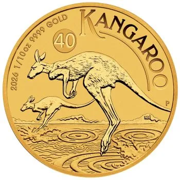 1/10 Unze Goldmünze Australien 2026 - Känguru ( 40. Jahrestag - 40th Anniversary )