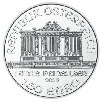 1 Unze Silbermünze Österreich 2026 - Wiener Philharmoniker