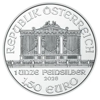 1 Unze Silbermünze Österreich 2026 - Wiener Philharmoniker