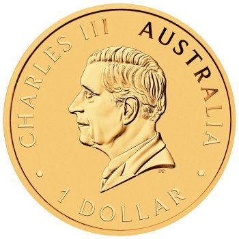 1-Unzen-Silbermünze Australien 2025, teilvergoldetes Kookaburra-Motiv, im offiziellen Sydney Money Expo ANDA Blister. Rückseite mit Porträt und Nennwert, hochwertige Sonderedition der Perth Mint.