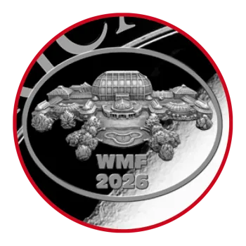 „1 Unze Silbermünze Somalia 2026 Elefant mit Botanical Garden Privy Mark zur World Money Fair Berlin, geprägt in 999,9 Feinsilber, geliefert im Münzetui mit Zertifikat.“