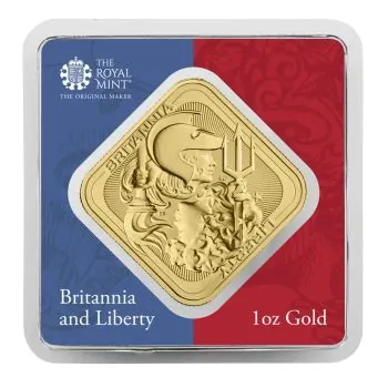 1 Unze Gold Münzbarren Großbritannien 2026 | Motiv: Britannia und Liberty ( Britannia and Liberty )
