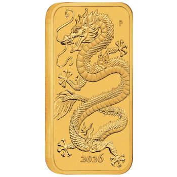 1 Unze Gold Münzbarren Australien 2025 - Dragon Rectangle