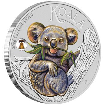 1 oz Silver Koala 2026 Perth Mint Pittsburgh ANA World’s Fair of Money Special with Liberty Bell Privy Mark
