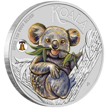 1 oz Silver Koala 2026 Perth Mint Pittsburgh ANA World’s Fair of Money Special with Liberty Bell Privy Mark