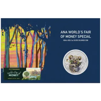 1 oz Silver Koala 2026 Perth Mint Pittsburgh ANA World’s Fair of Money Special with Liberty Bell Privy Mark