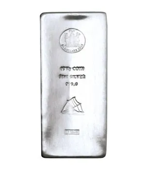 15000 Gramm / 15 Kilo Silber Münzbarren Argor Heraeus - Fiji mit Zertifikat