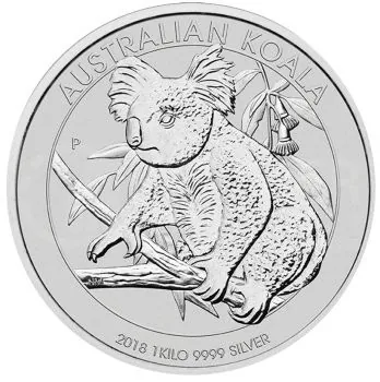 1 Kilo Silbermünze Australien 2018 - Koala *
