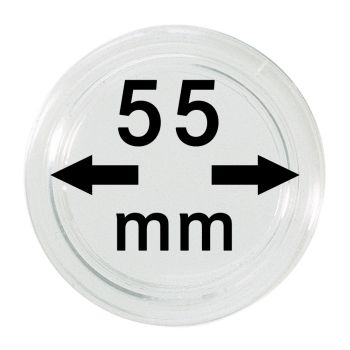 LINDNER Münzkapsel für dickere Münzen | Innen-Ø 55,00 mm, Innenhöhe 3,20 mm