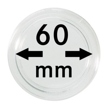 LINDNER Münzkapsel für dickere Münzen | Innen-Ø 60,00 mm, Innenhöhe 5,30 mm