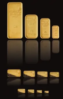 250 Gramm Goldbarren Umicore mit Seriennummer