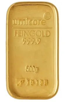 500 Gramm Goldbarren Umicore
