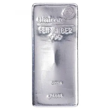 5 Kilo Silberbarren Umicore – Lose mit Seriennummer, gegossen, LBMA-zertifiziert