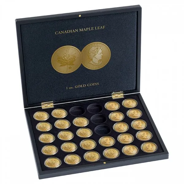 LEUCHTTURM Münzkassette für 30 x 1 Unze Britannia Goldmünzen in Kapseln