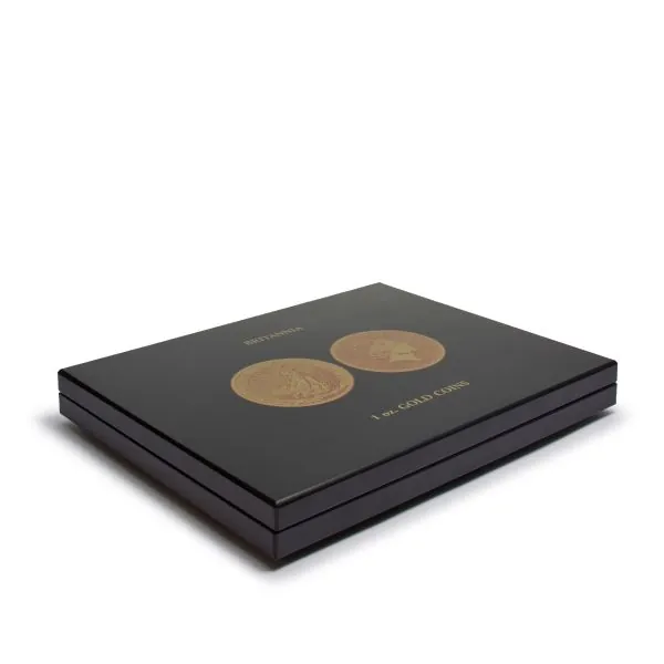 LEUCHTTURM Münzkassette für 30 x 1 Unze Britannia Goldmünzen in Kapseln