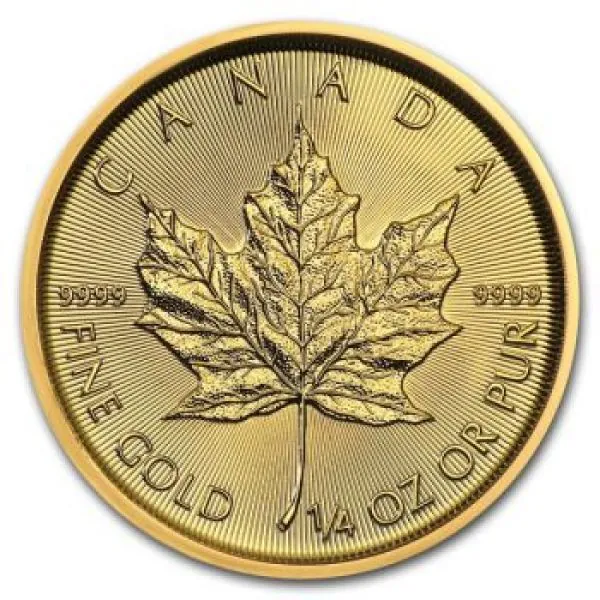 Unser Ankaufspreis für 1/4 Unze Goldmünze Kanada ab 2014 - Maple Leaf mit Radiale Linien im Münzbild