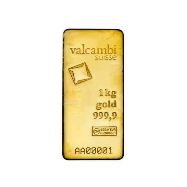 1000 Gramm / 1 Kilo Goldbarren Valcambi