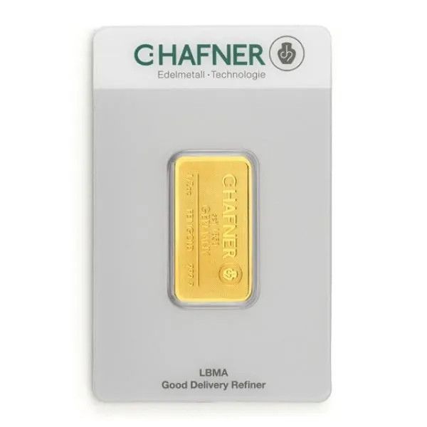 Unser Ankaufspreis für 1/2 Unze Goldbarren C. HAFNER mit Zertifikat in Blister mit Seriennummer