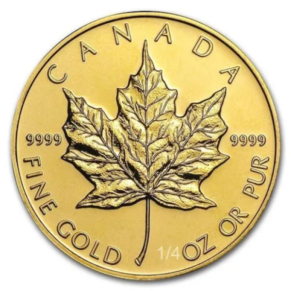 Unser Ankaufspreis für 1/4 Unze Goldmünze Kanada bis 2013 - Maple Leaf