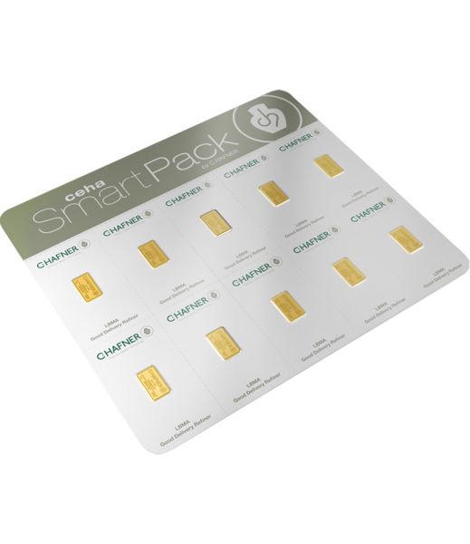 10 x 2 Gramm SmartPack Goldbarren C.HAFNER 10 x 2 Gramm SmartPack Goldbarren C.HAFNER