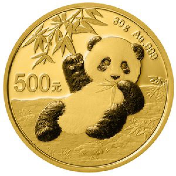 30 Gramm Goldmünze China 2020 - Panda 30 Gramm Goldmünze China 2020 - Panda