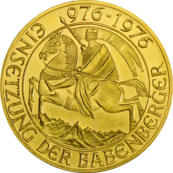 Unser Ankaufspreis für Österreich 1000 Schilling Babenberger Goldmünze