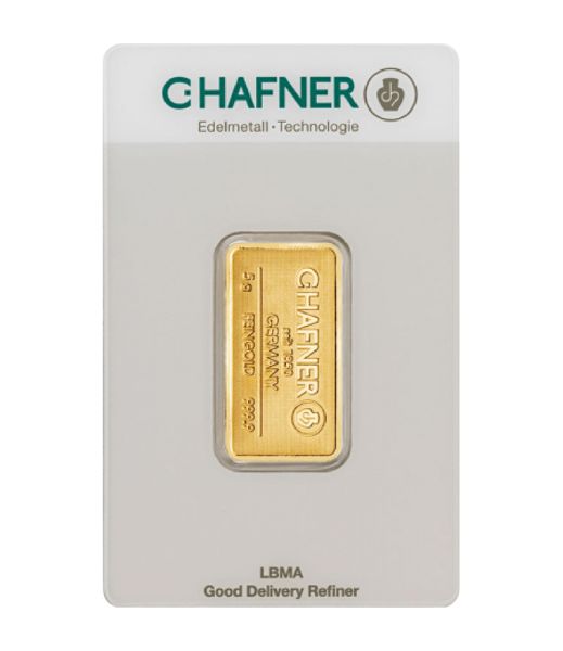 5 Gramm Goldbarren C.HAFNER 5 Gramm Goldbarren C.HAFNER