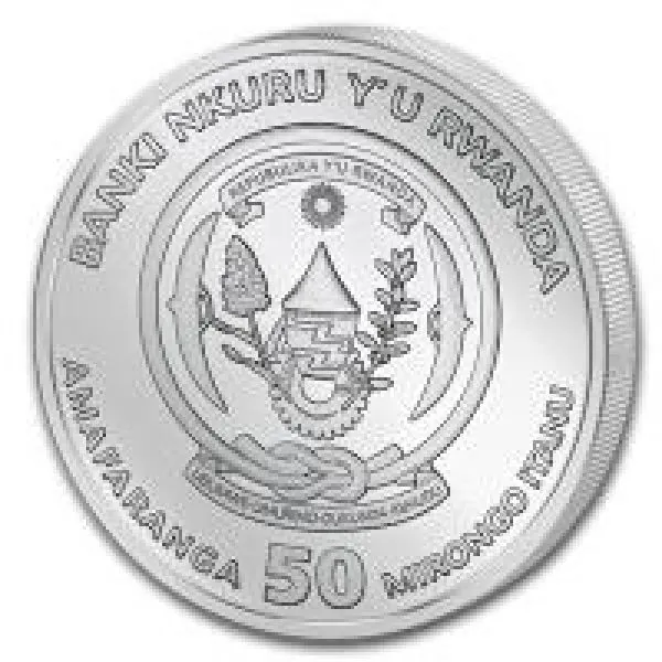 1 Unze Silbermünze Ruanda 2021 in Polierter Platte | Lunar Serie - Motiv: OCHSE