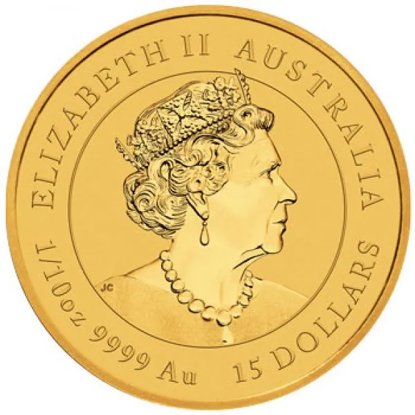 1/10 Unze Goldmünze Australien 2021 - Lunar Serie 3 - Motiv: OCHSE