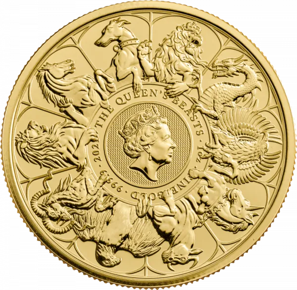 1 Unze Goldmünze Großbritannien 2021 - The Queen's Beasts Collection | Completer Coin