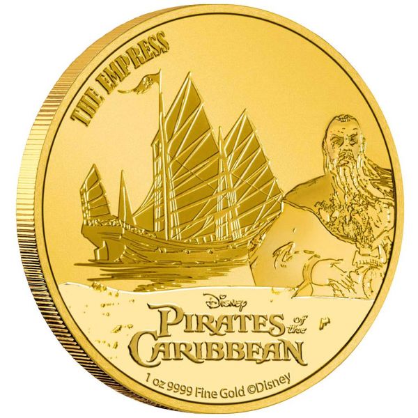 250 Dollars | 1 Unze Goldmünze Niue 2021 | Fluch der Karibik ™ - Motiv: The Empress ™ | 3. Ausgabe