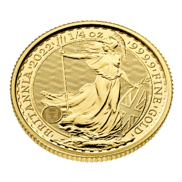 1/4 Unze Goldmünze Großbritannien 2022 - Britannia
