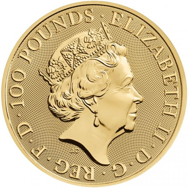 1 Unze Goldmünze Großbritannien 2022 - The Royal Tudor Beasts Collection | Motiv: Lion of England