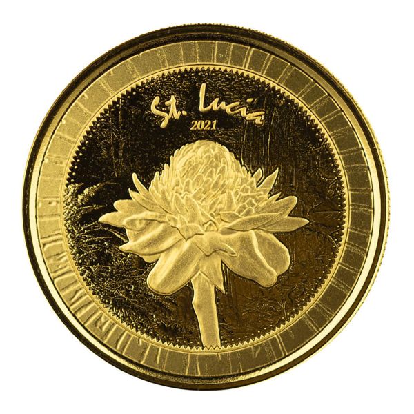 1 Unze Goldmünze Sankt Lucia 2021 | Eastern Caribbean EC8 - Motiv: St Lucia