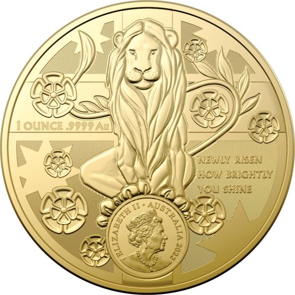 1 Unze Goldmünze Australien 2022 | Känguru - Coat of Arms | RAM Ausgabe