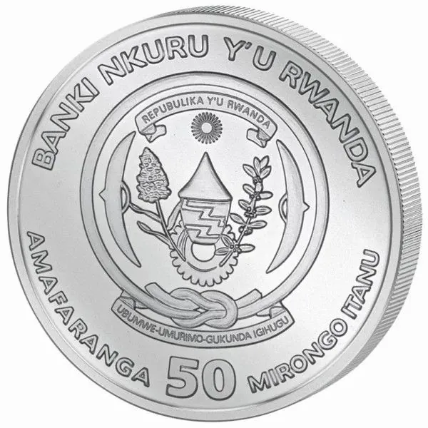 1 Unze Silbermünze Ruanda 2023 | Lunar Serie - Motiv: HASE