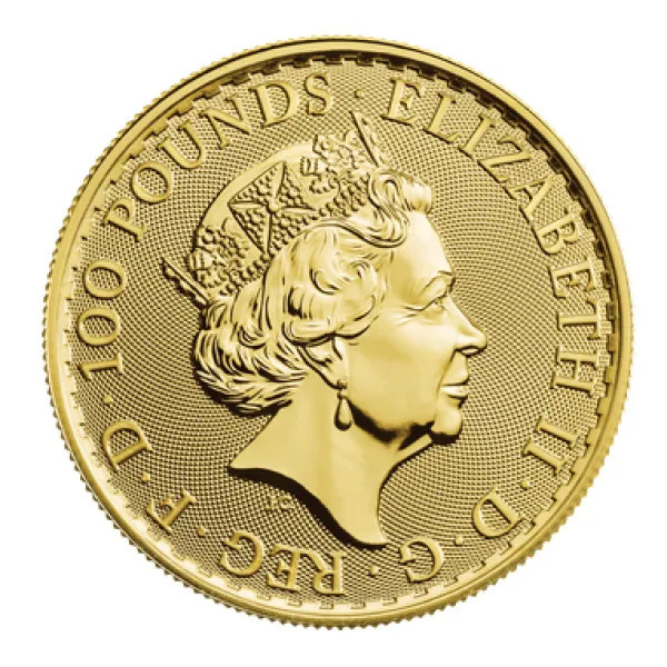 1 Unze Goldmünze Großbritannien 2023 - Britannia | Motiv: Königin Elizabeth ( Elizabeth II. )