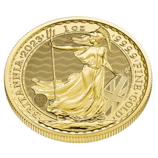 1 Unze Goldmünze Großbritannien 2023 - Britannia | Motiv: König Charles ( Charles III. )