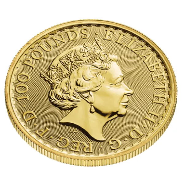 1 Unze Goldmünze Großbritannien 2023 - Britannia | Motiv: Königin Elizabeth ( Elizabeth II. )