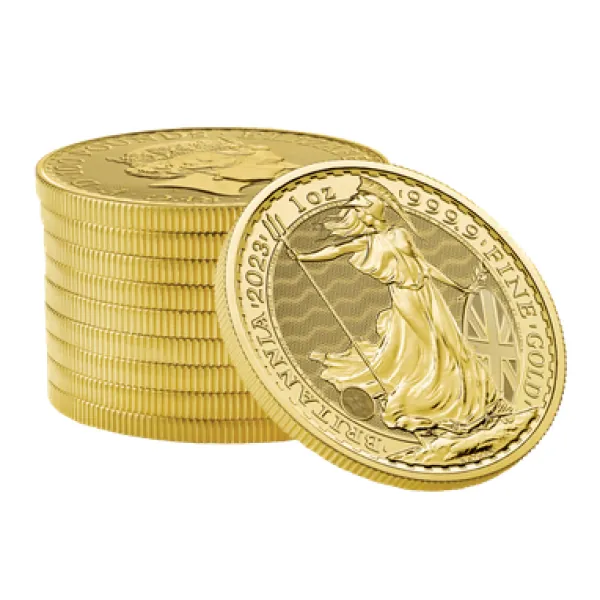 1 Unze Goldmünze Großbritannien 2023 - Britannia | Motiv: König Charles ( Charles III. )