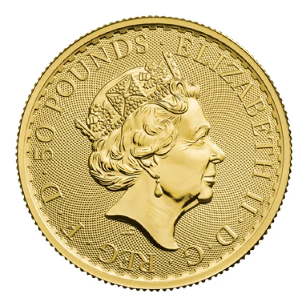 1/2 Unze Goldmünze Großbritannien 2023 - Britannia | Motiv: Königin Elizabeth ( Elizabeth II. )