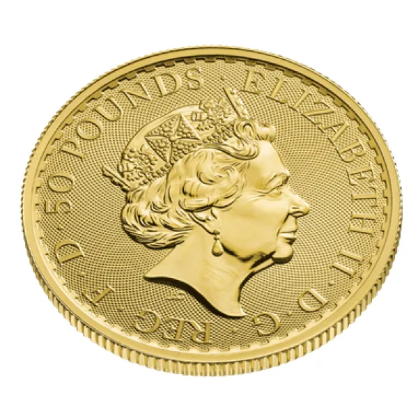 1/2 Unze Goldmünze Großbritannien 2023 - Britannia | Motiv: Königin Elizabeth ( Elizabeth II. )