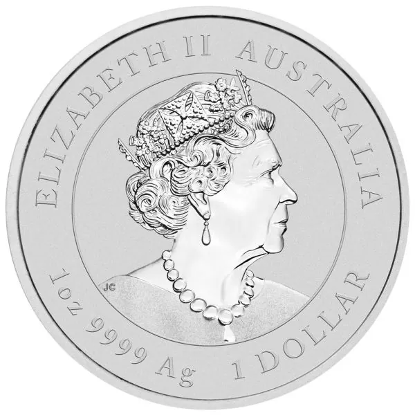 1 Unze Silbermünze Australien 2023 - Lunar Serie 3 - Motiv: HASE