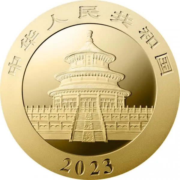 3 Gramm Goldmünze China 2023 - Panda