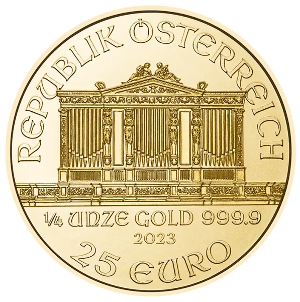 1/4 Unze Goldmünze Österreich 2023 - Wiener Philharmoniker