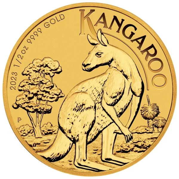 1/2 Unze Goldmünze Australien 2023 - Känguru