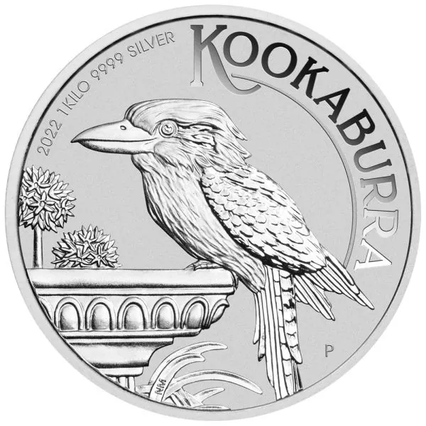 1 Kilo Silbermünze Australien 2022 - Kookaburra